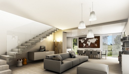 Villa in stile moderno su residence ad energia quasi zero di prossima costruzione a Tencarola